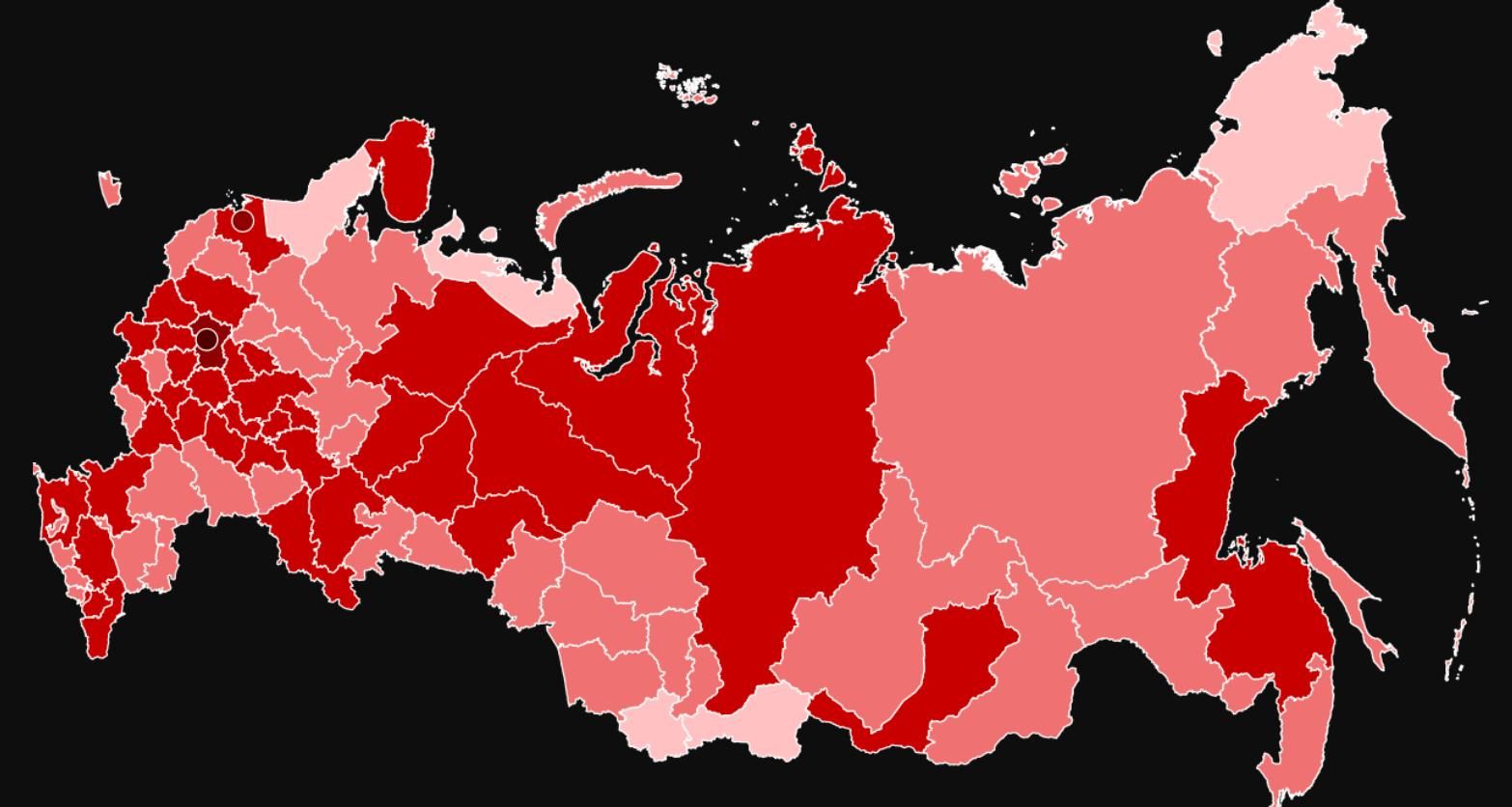 Россию накрыла эпидемия коронавируса: страна на первом месте в мире по смертности от COVID-19