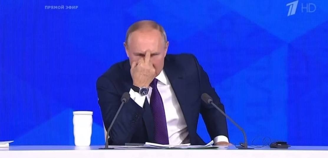 Путин на большой пресс-конференции показал неприличные жесты