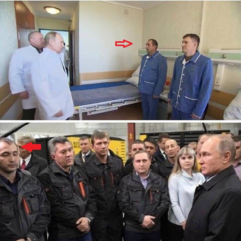 Путин использовал массовку при визите в военный госпиталь: на фото всплыл актер – СМИ