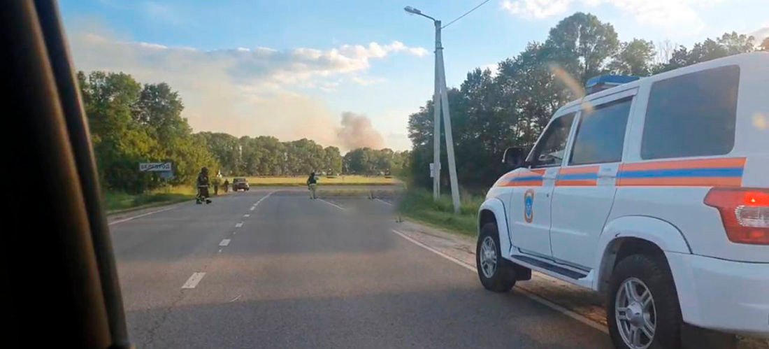 ​В Белогороде снова "хлопки" и пожар: власти срочно перекрывают дороги