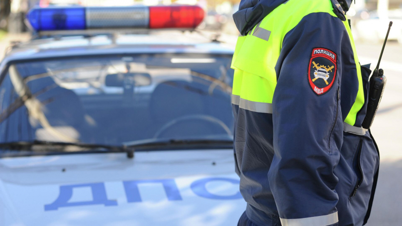 В Омске автомобиль Ford врезался в полицейскую "Газель"