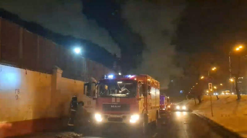 Пожар в здании Микояновского мясокомбината полностью потушен