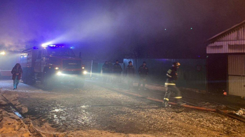 В Башкирии из-за пожара в жилом доме погибли два человека