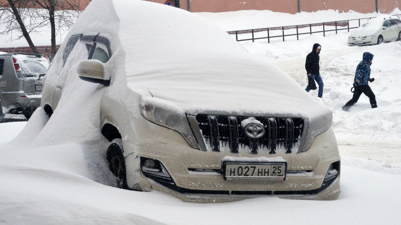 В девяти районах Приморья прервано транспортное сообщение из-за снегопада