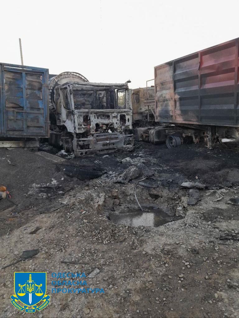 ​Пострадали 7 водителей грузовиков: на Одесчине рассказали о ночной атаке дронов-камикадзе