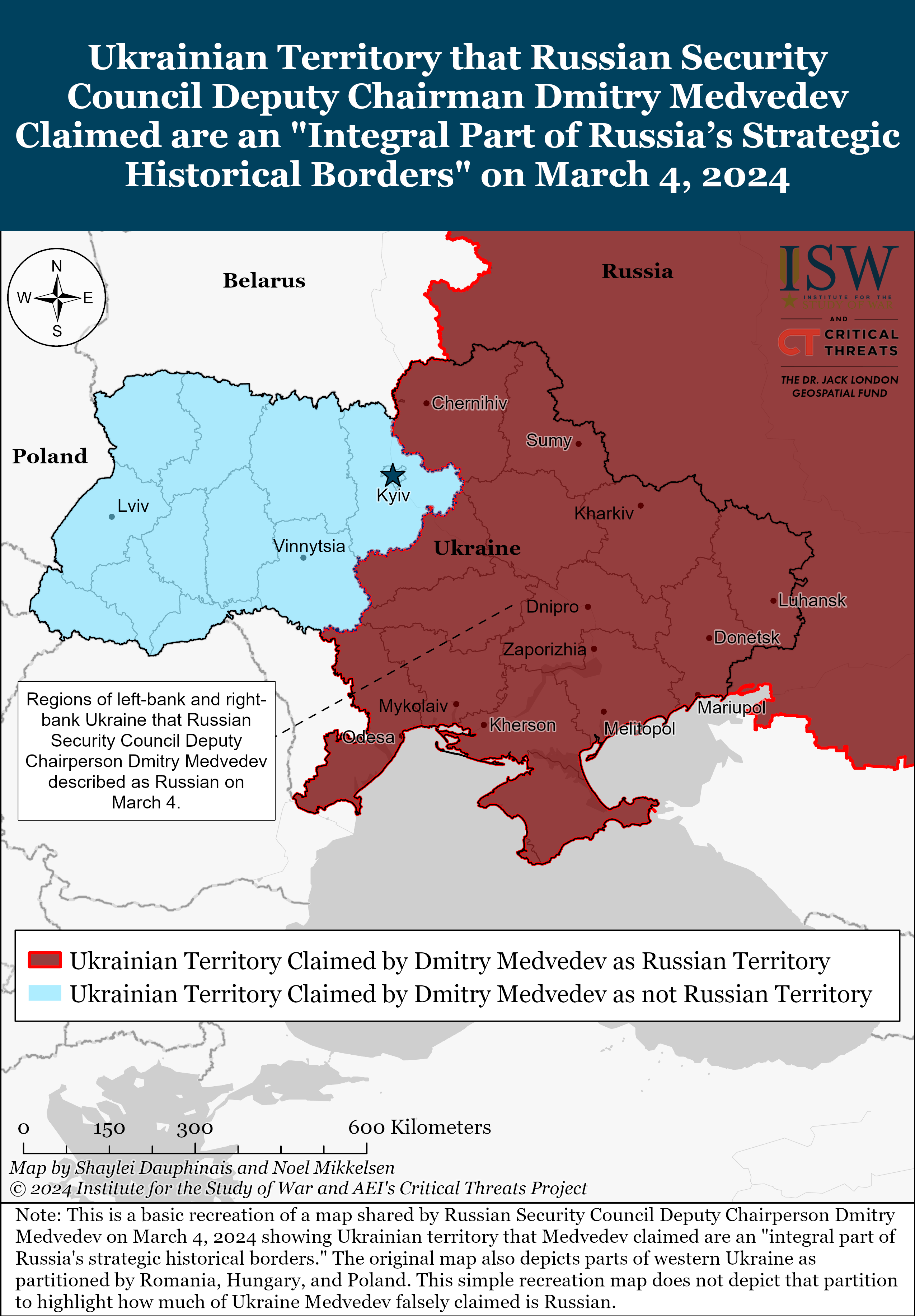 ​Не захват территорий Украины: Медведев своей "лекцией" выдал истинные планы Кремля – ISW