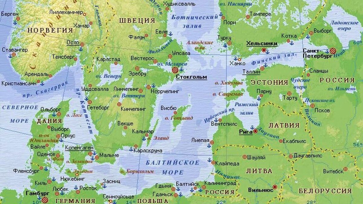 ​Не соответствует современной географической обстановке: Кремль о пересмотре границ с Литвой и Финляндией