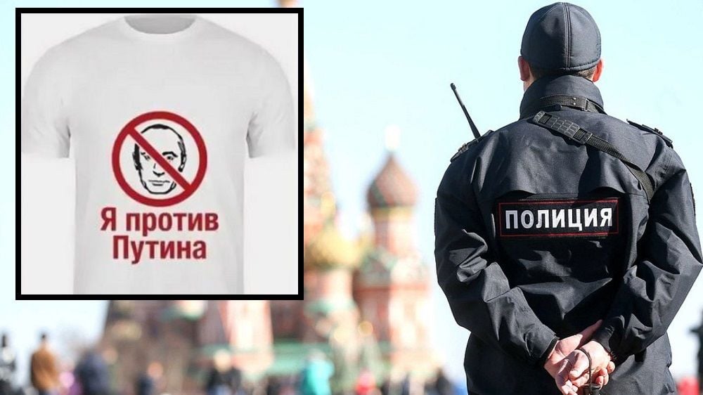 Активист прошелся по Москве в футболке "Я против Путина" - реакция поразила Сеть