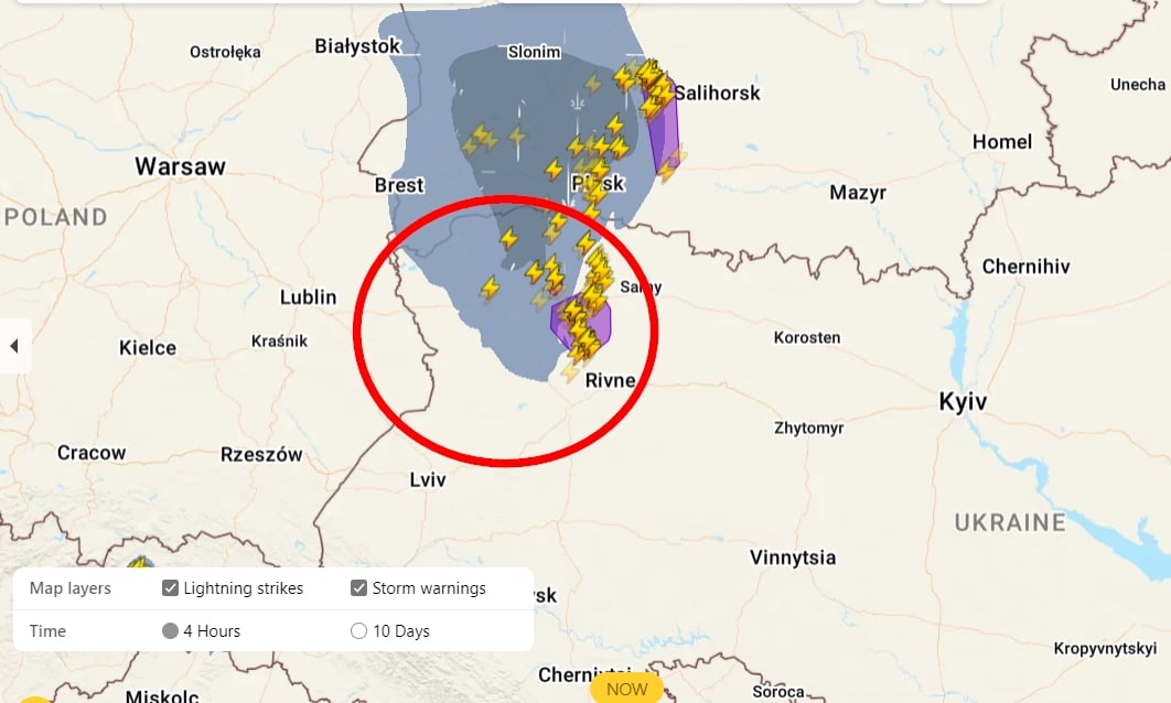 Возможны даже торнадо: сильная непогода в ближайшие часы накроет одну область Украины