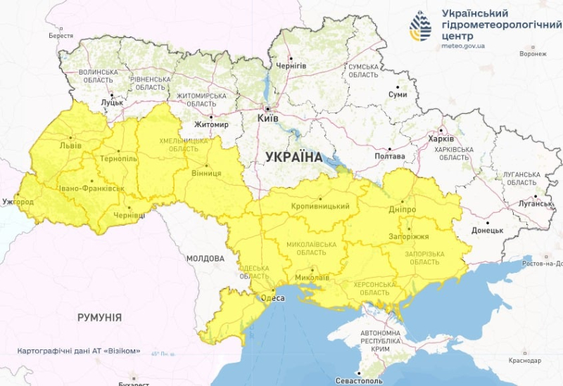 Часть Украины накрывает пылевая буря: какие области затронет опасное явление
