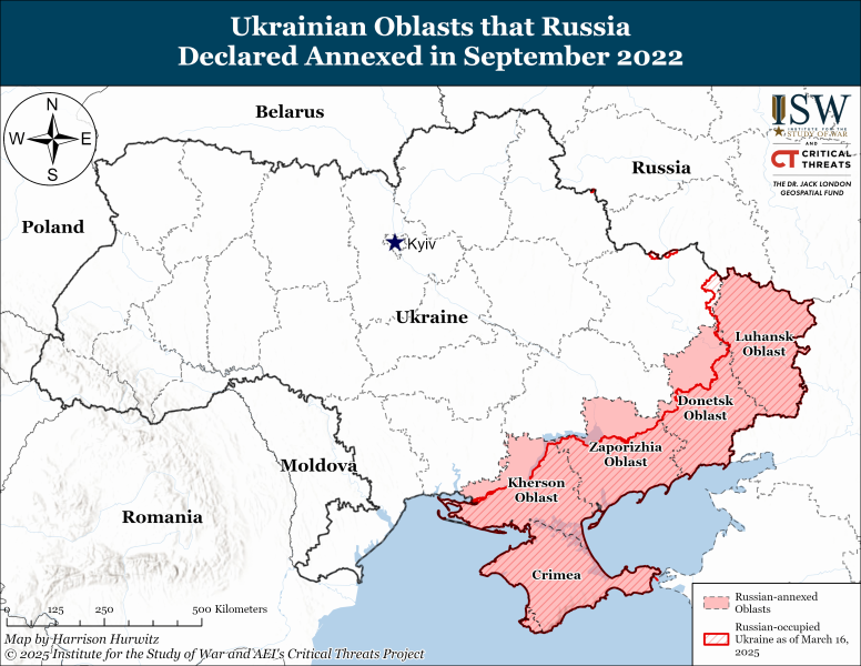 ​Кремль не откажется от своих максималистских целей по Украине – ISW