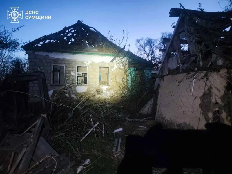 В Сумской области из-под завалов достали песика после ночного удара рф - ГСЧС