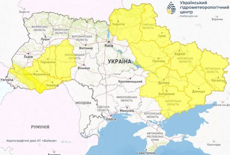 Штормовое предупреждение: Украину накроют сильные дожди и опасные ветры