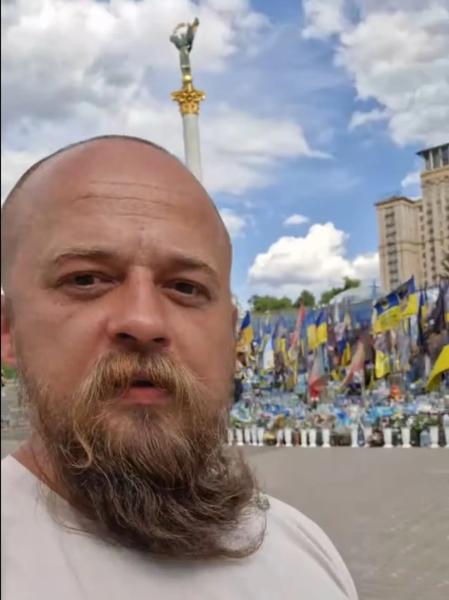 Украинский ветеран Сергей Янюк четвертый день голодает на Майдане в Киеве: что требует