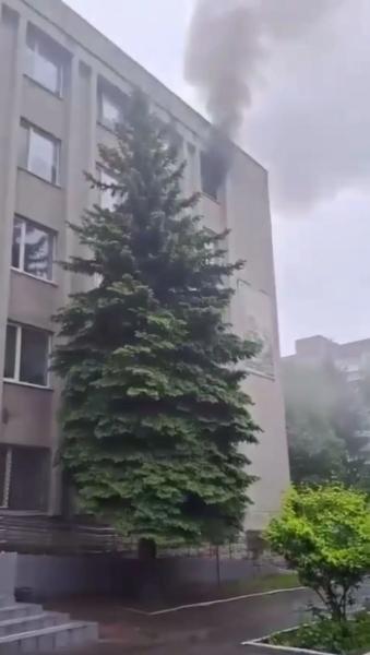 В Виннице горело здание ТЦК: что известно