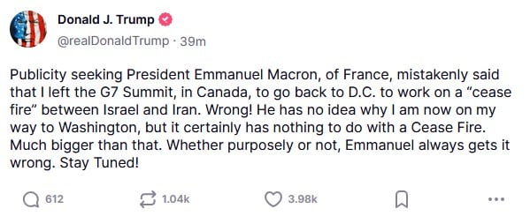 "Эмманюэль всегда понимает неправильно", – Трамп "наехал" на Макрона
