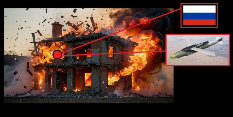 Истребитель ВСУ сбросил авиабомбу массой 227 кг на скопление пехоты РФ – все снесло взрывом