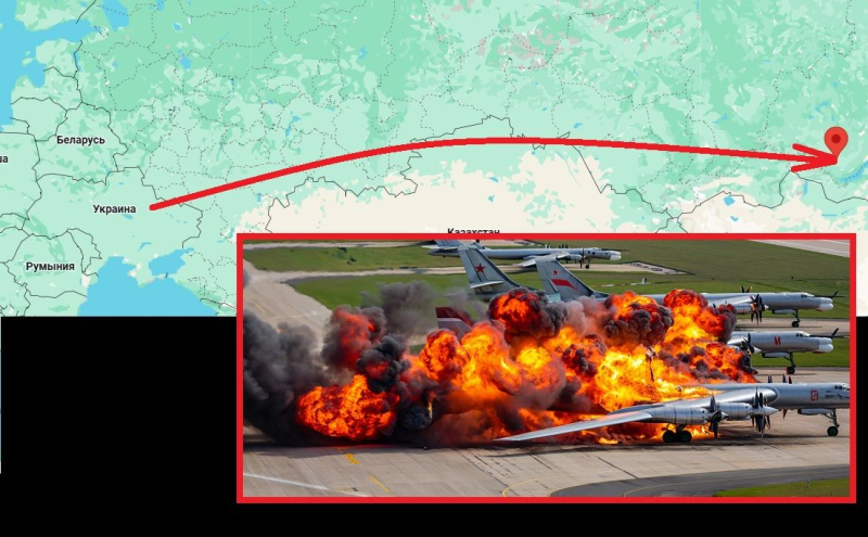 Украина разбомбила еще одну авиабазу в РФ: Ту-95 и Ту-22 взорваны и горят в Иркутской области