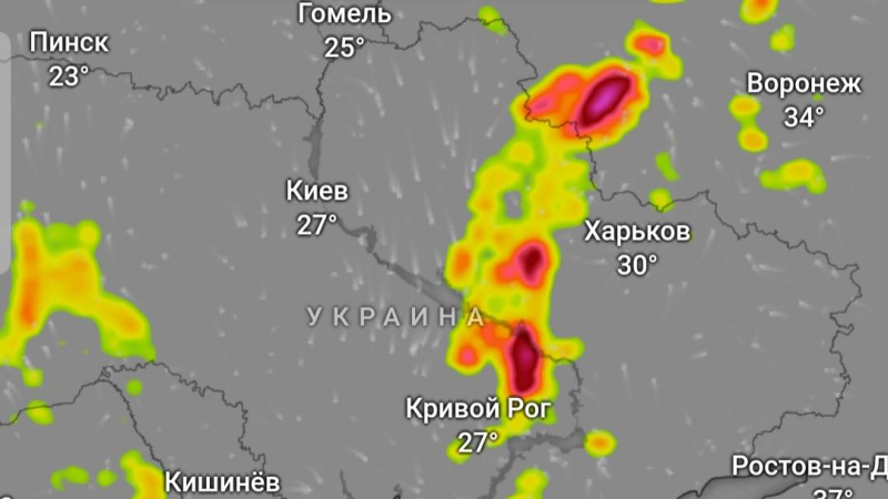 Грозовые дожди охватят сразу несколько областей Украины, в одном регионе ожидается сильная непогода