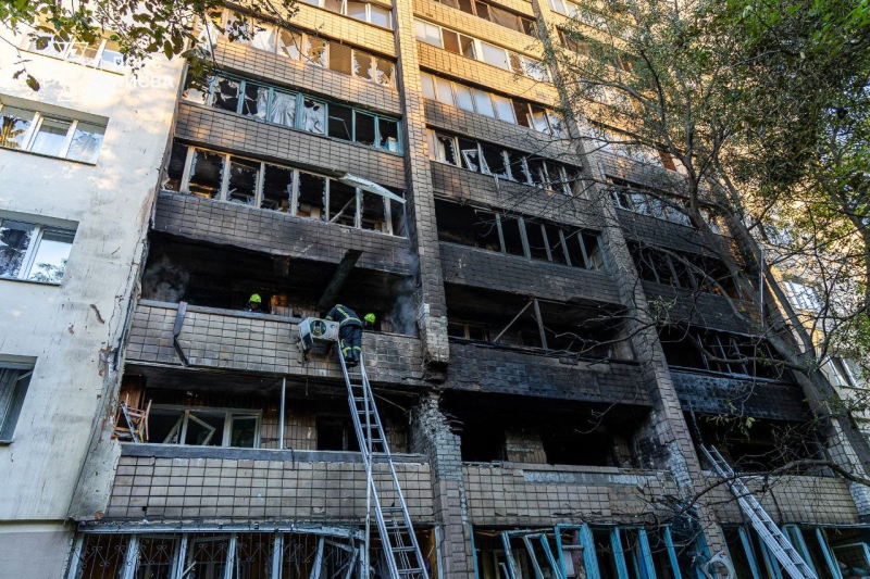 Последствия кремлевского террора в Киеве: много пострадавших, пожаров и разрушений, воздух загрязнен до предела