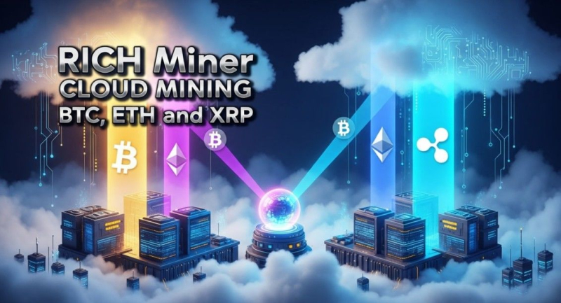 Облачный майнинг RICH Miner запускает низкоуглеродное приложение, помогающее инвесторам зарабатывать BTC, ETH и XRP ежедневно