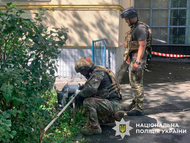 Полиция показала российский военный БпЛА, который упал в Киеве