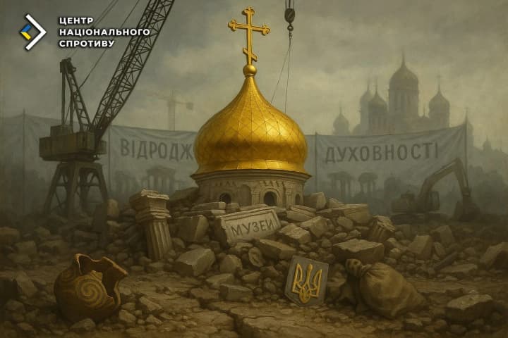 российские оккупанты строят на ВОТ Херсонщины "музей скреп" - ЦНС