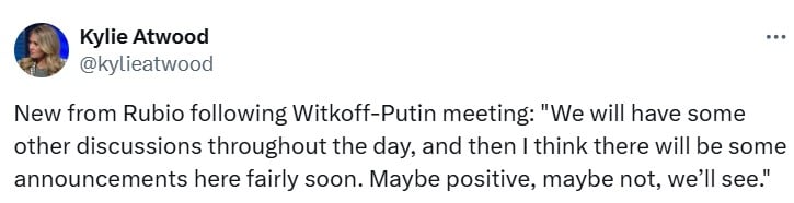 У Трампа готовят решения после встречи Уиткоффа с Путиным: Рубио приоткрыл завесу