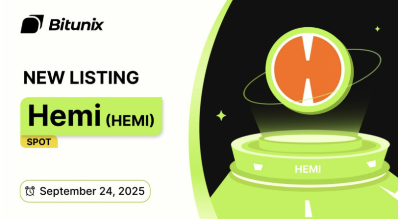 Біржа Bitunix розміщує $HEMI, яка дала +250% за тиждень