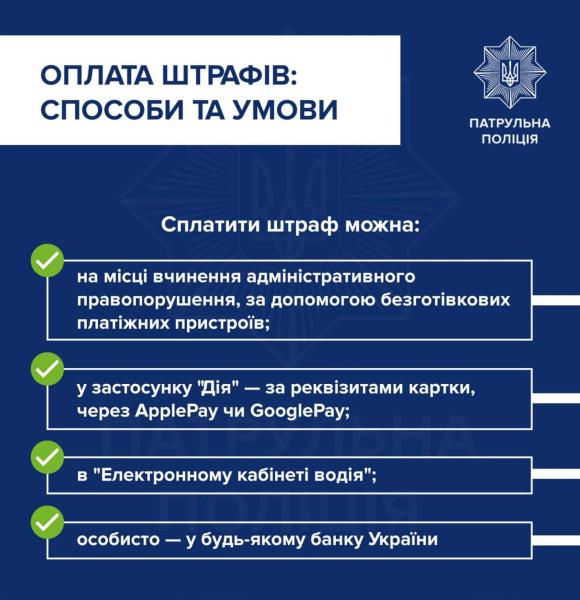 Водители в Украине получили четкую инструкцию по уплате штрафов за нарушение ПДД
