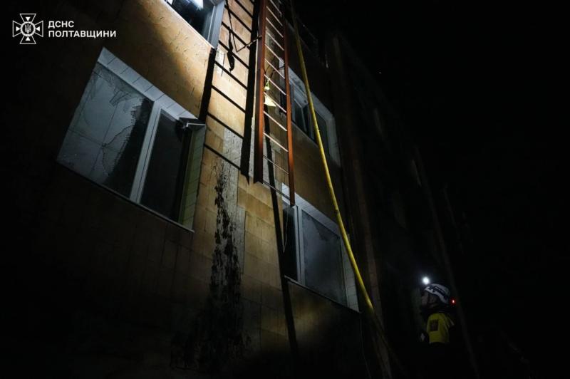 Вражеский БПЛА попал в жилой дом на Полтавщине: подробности от ГСЧС