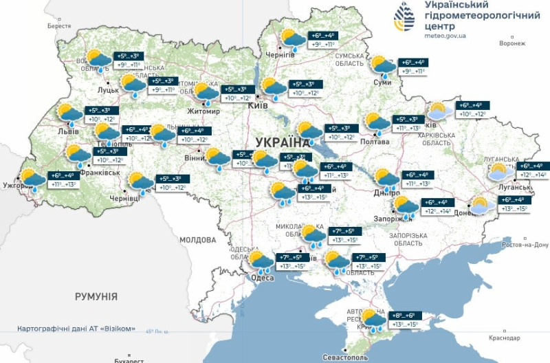 Часть Украины накроют грозы вечером в субботу: синоптик назвал области, где ждать непогоды