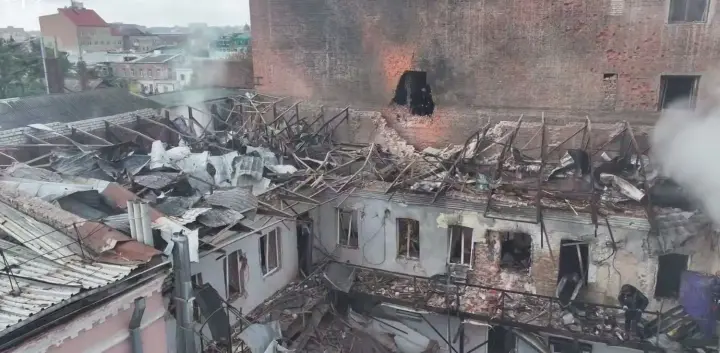 Облпрокуратура Харьковщины показала видео масштабных разрушений после атаки россиян