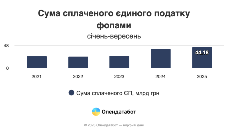 Цьогоріч ФОПи сплатили єдиного податку на 10% більше. Де найбільше поповнюють місцеві бюджети