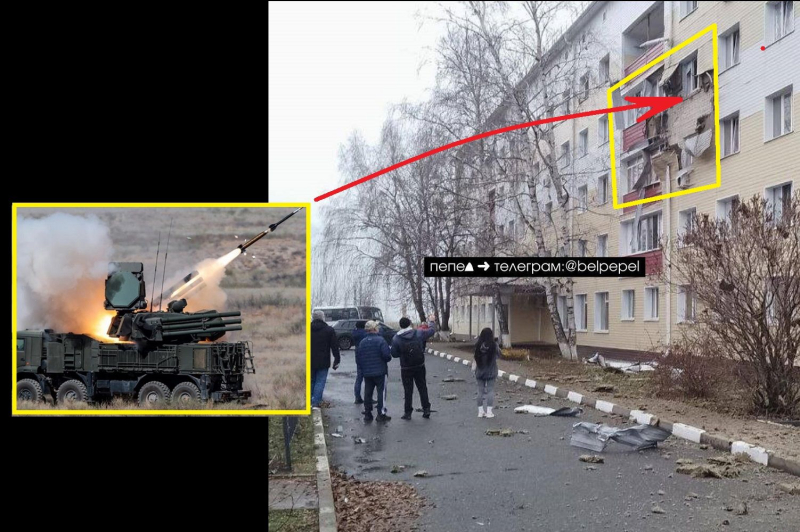 Российская ракета ударила по многоэтажке под Белгородом: обломок "Панциря" врезался в жилой дом