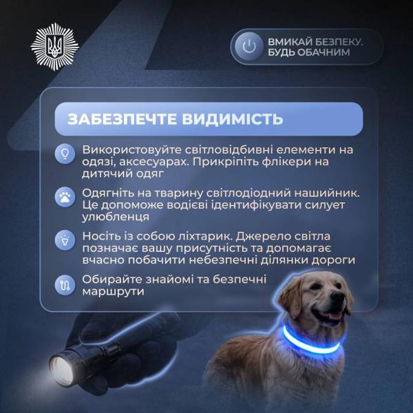 Будь заметным: в МВД рассказали, как безопасно передвигаться пешеходам во время отключений света