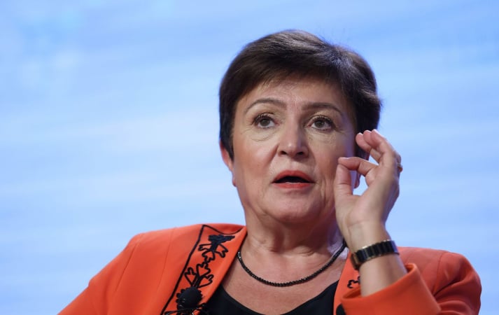 До Києва, вперше за три роки, приїхала директорка МВФ