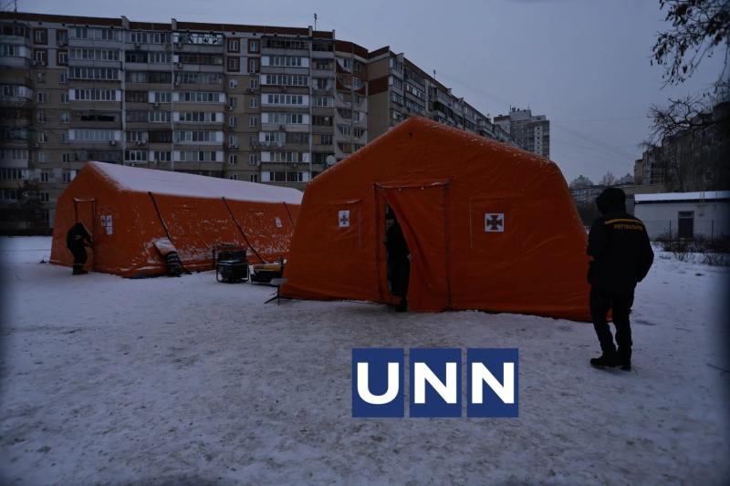 На левом берегу Киева спасатели развернули более 40 мобильных Пунктов помощи