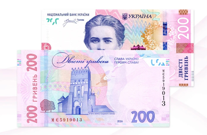На банкнотах 200 гривень з'явиться гасло «Слава Україні! Героям Слава!»