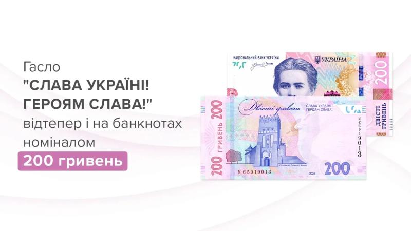 Новые 200-гривневые банкноты с лозунгом "Слава Украине!" вводят в обращение - что нужно знать
