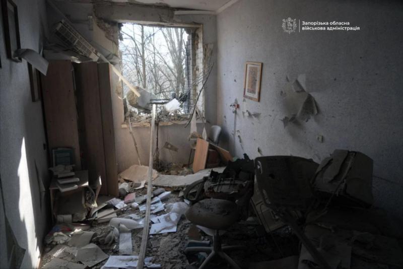 Удар рф по роддому в Запорожье 1 февраля: пострадали шесть человек, среди них - две женщины