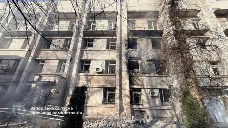 Удар рф по роддому в Запорожье 1 февраля: пострадали шесть человек, среди них - две женщины