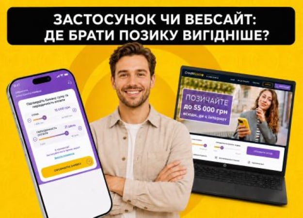Застосунок чи вебсайт: де оформити позику вигідніше